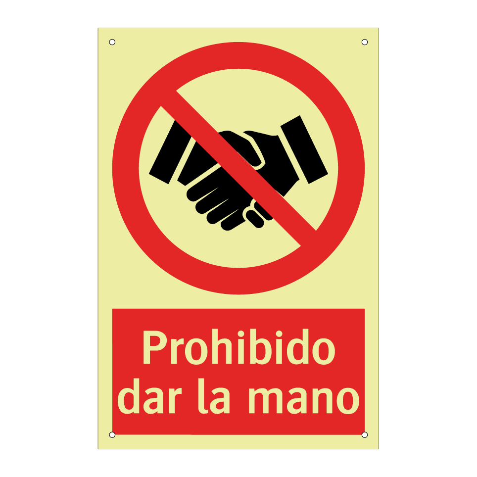 Prohibido dar la mano