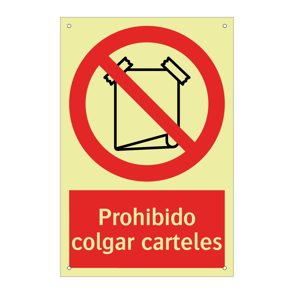 Prohibido colgar carteles