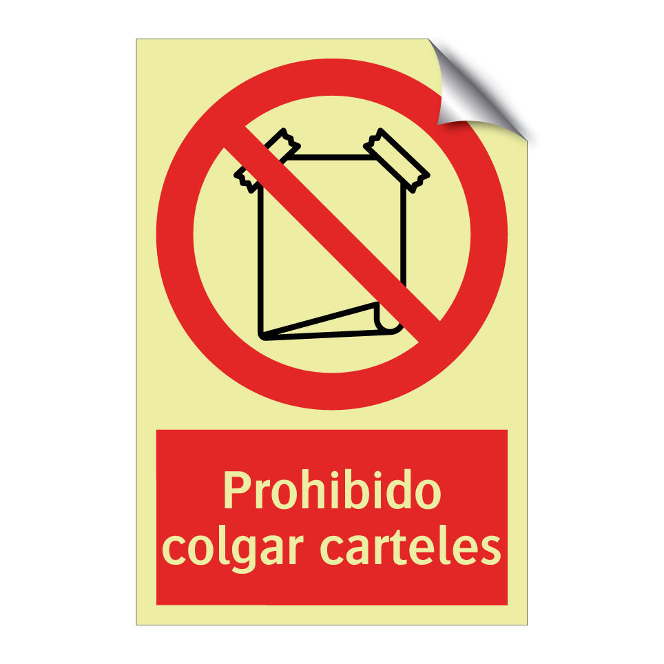 Prohibido colgar carteles