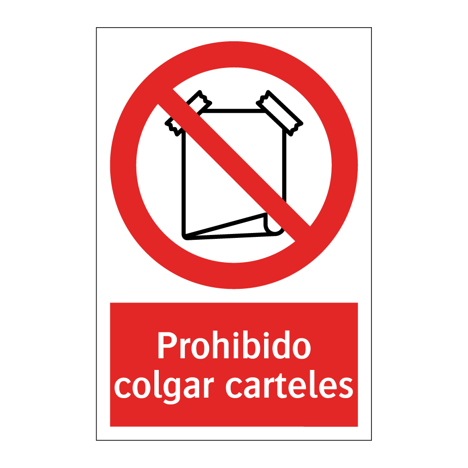 Prohibido colgar carteles