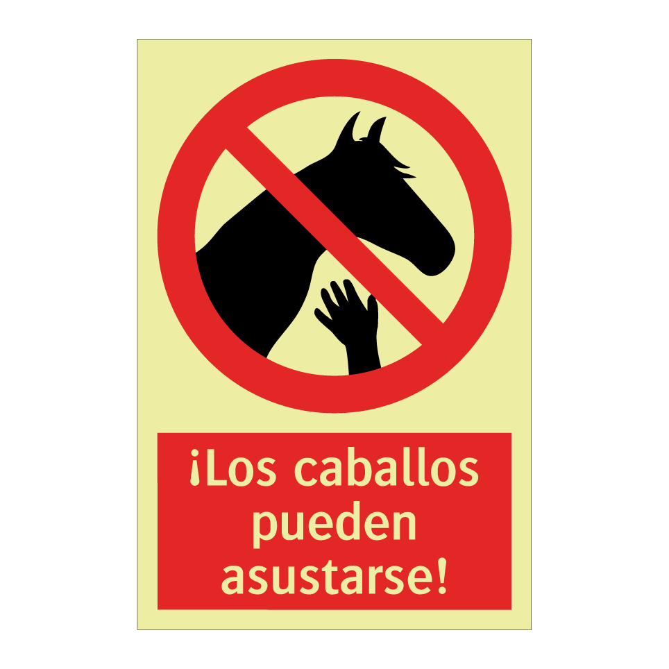 ¡Los caballos pueden asustarse!