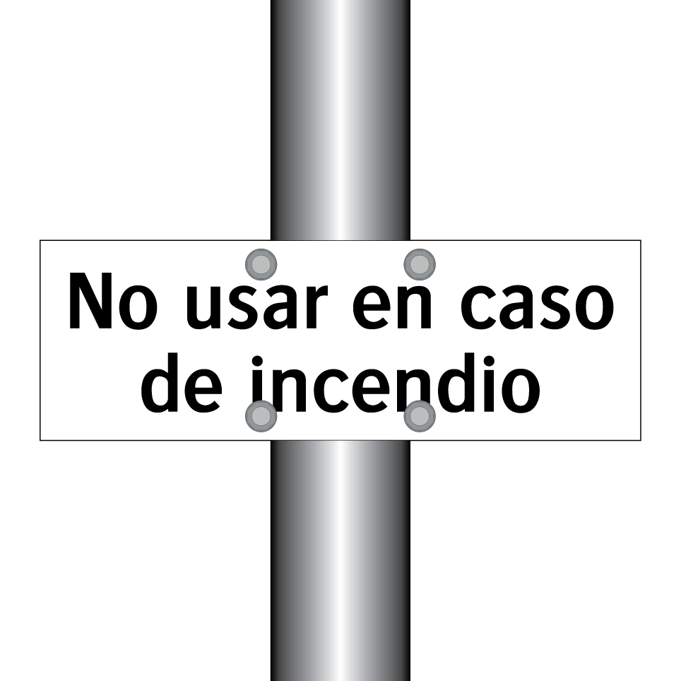 No usar en caso de incendio