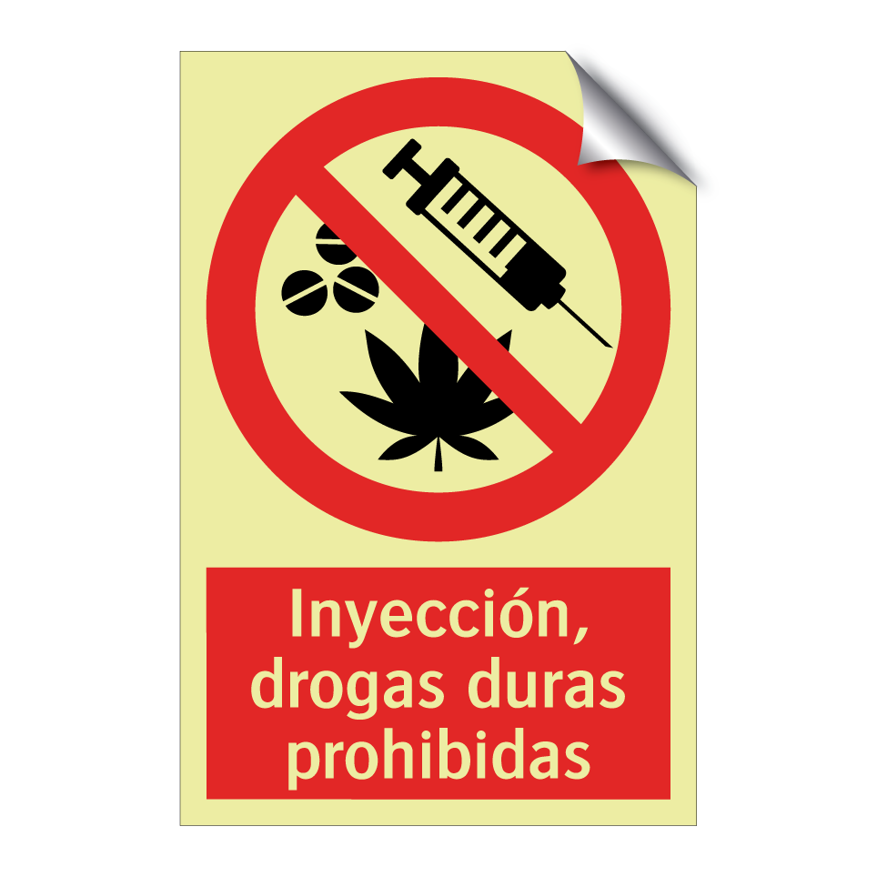 Inyección, drogas duras prohibidas
