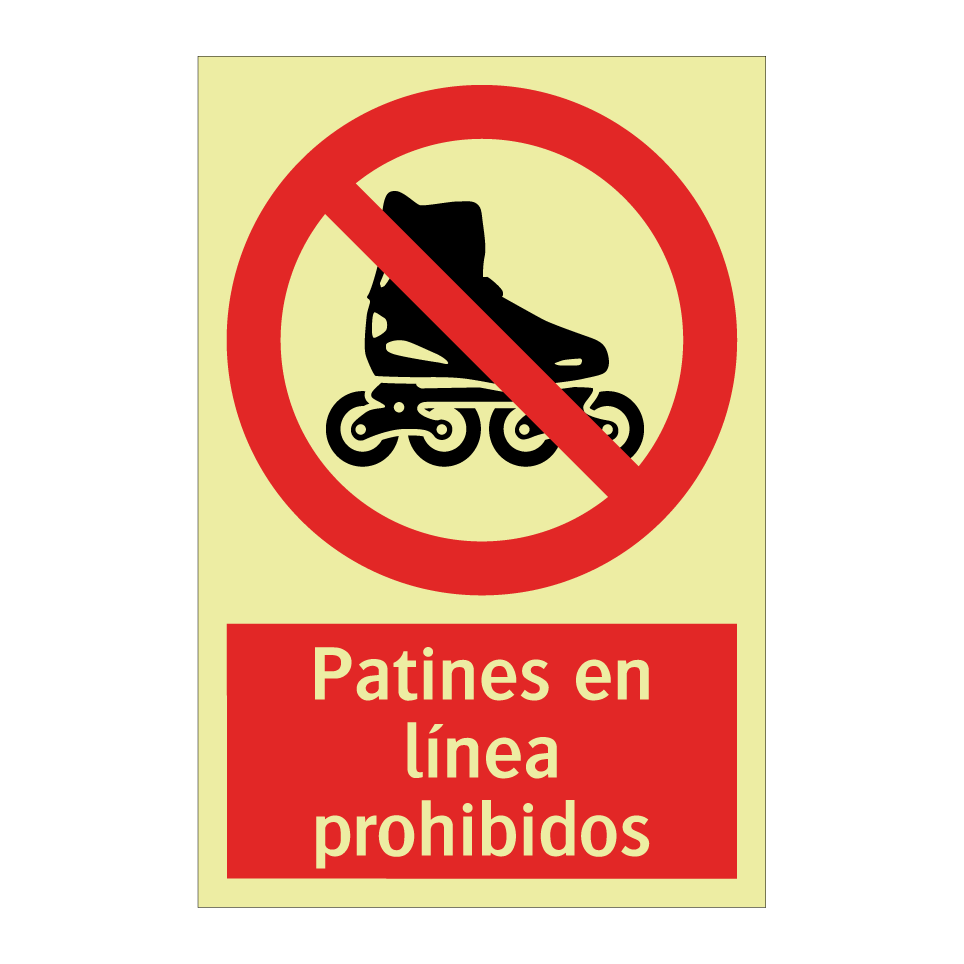Patines en línea prohibidos