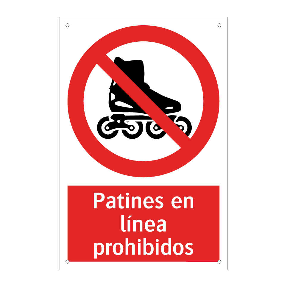 Patines en línea prohibidos