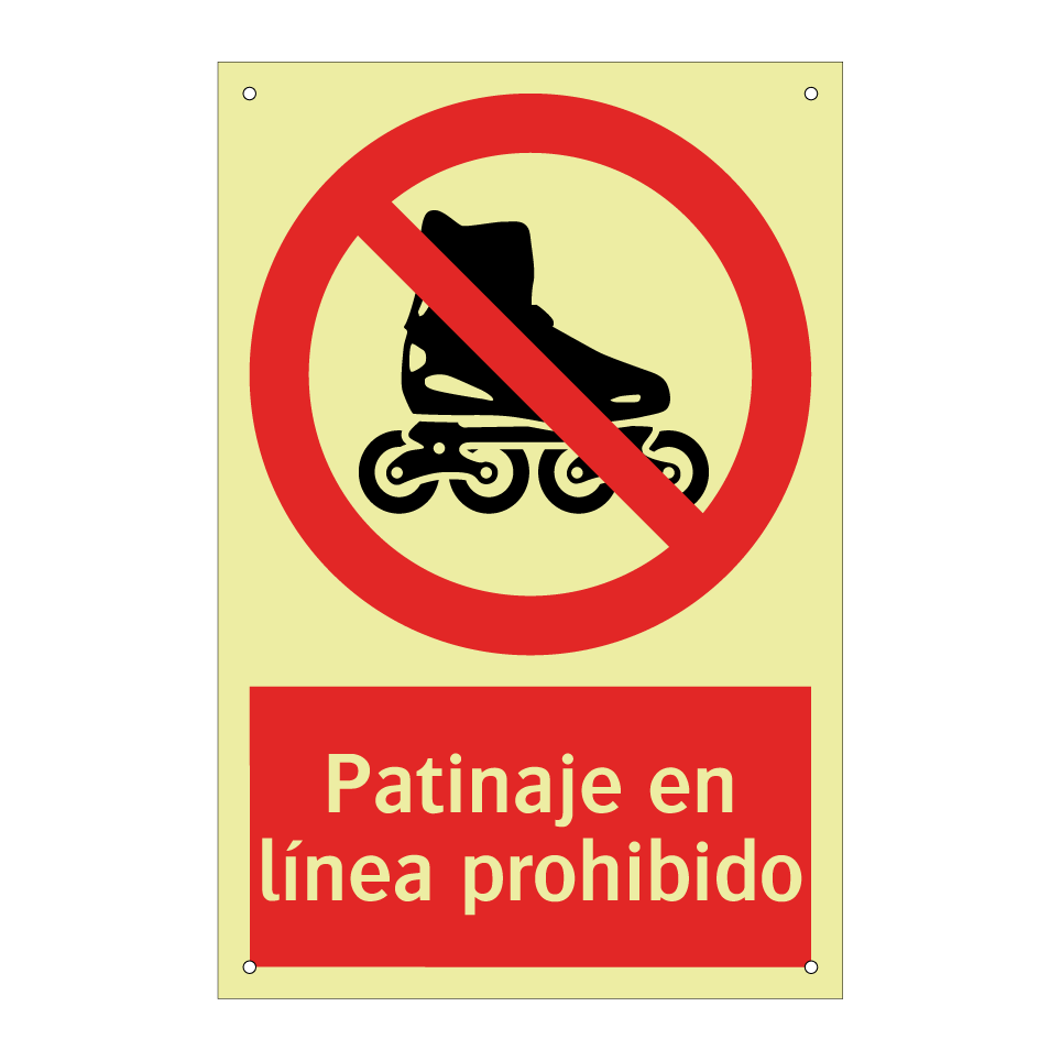 Patinaje en línea prohibido