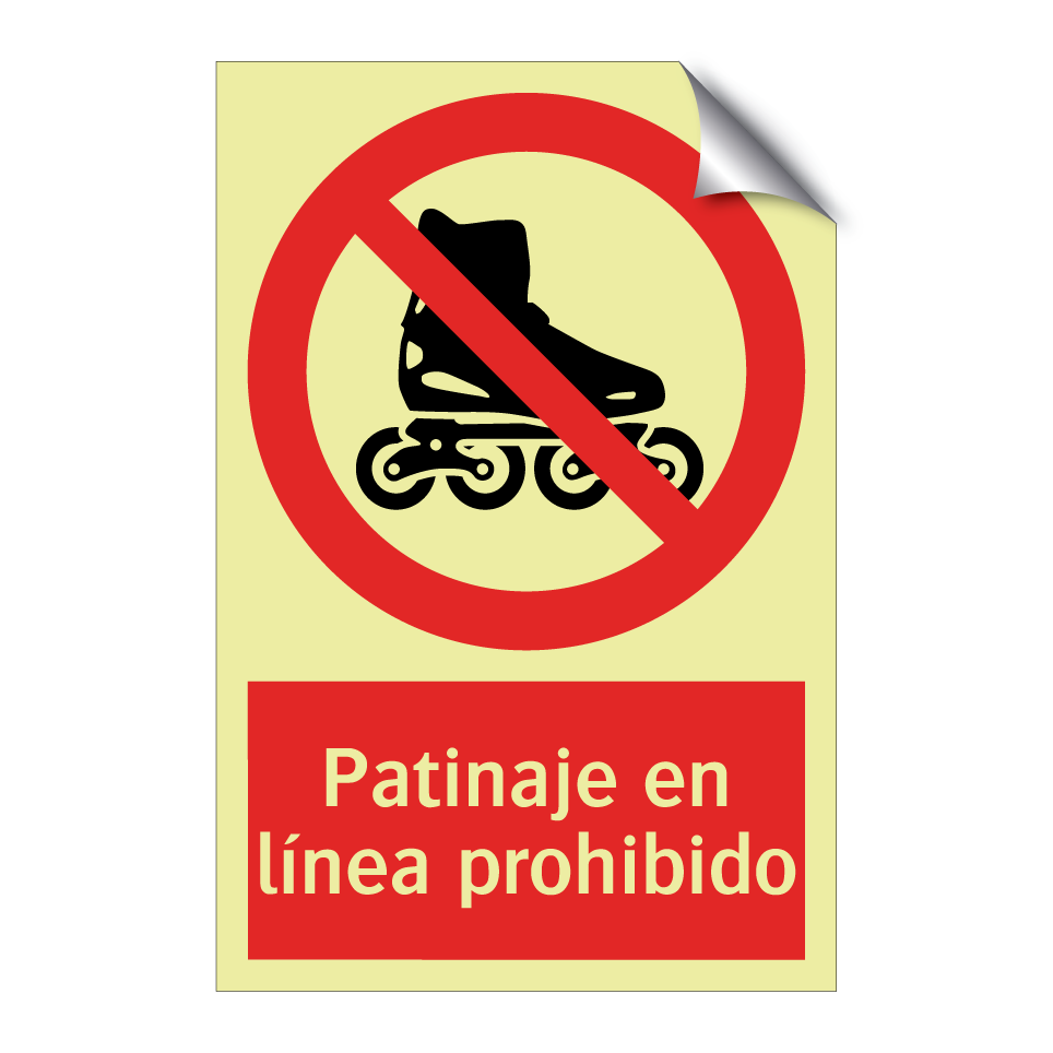 Patinaje en línea prohibido
