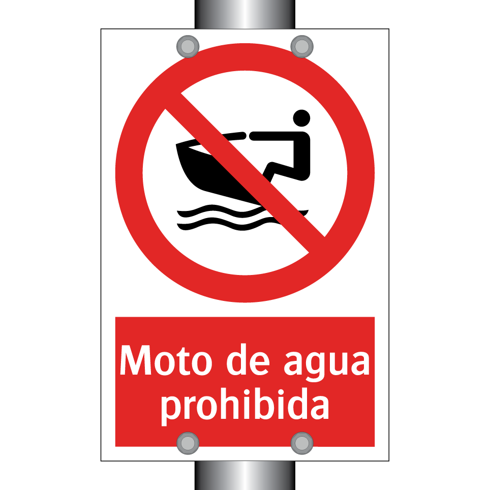 Moto de agua prohibida