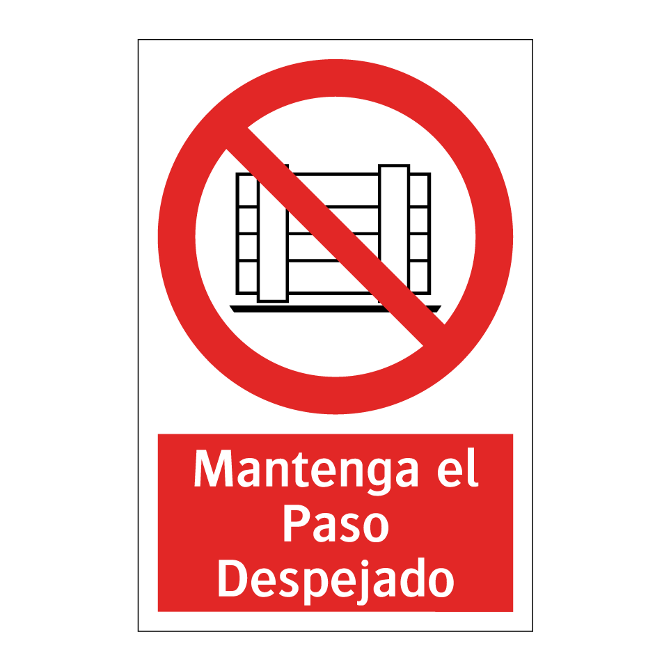 Mantenga el Paso Despejado