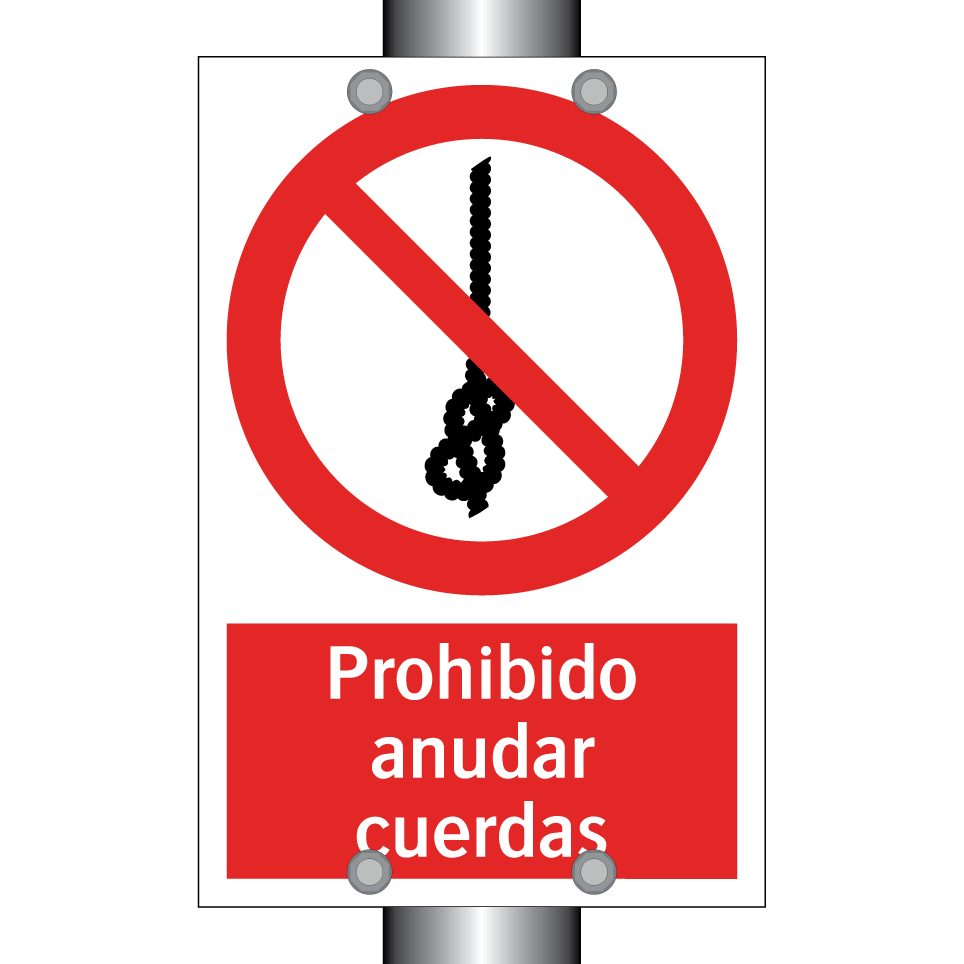 Prohibido anudar cuerdas