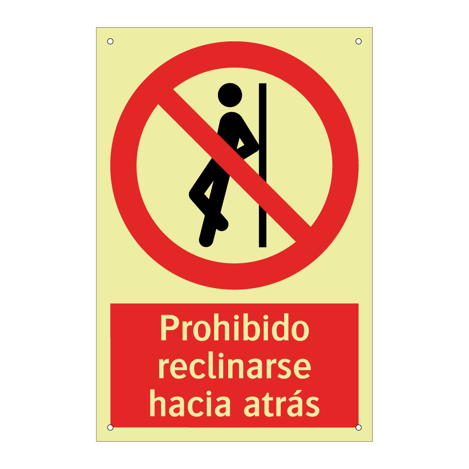Prohibido reclinarse hacia atrás