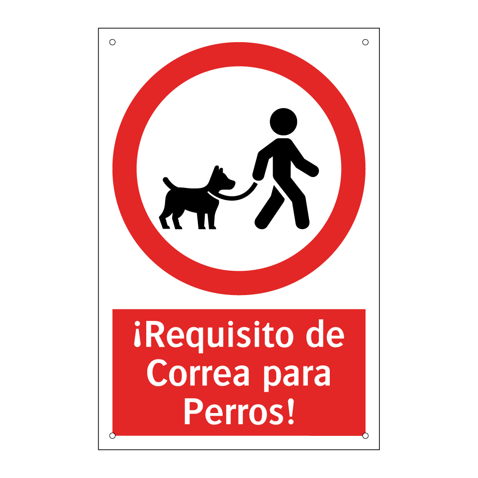 ¡Requisito de Correa para Perros!
