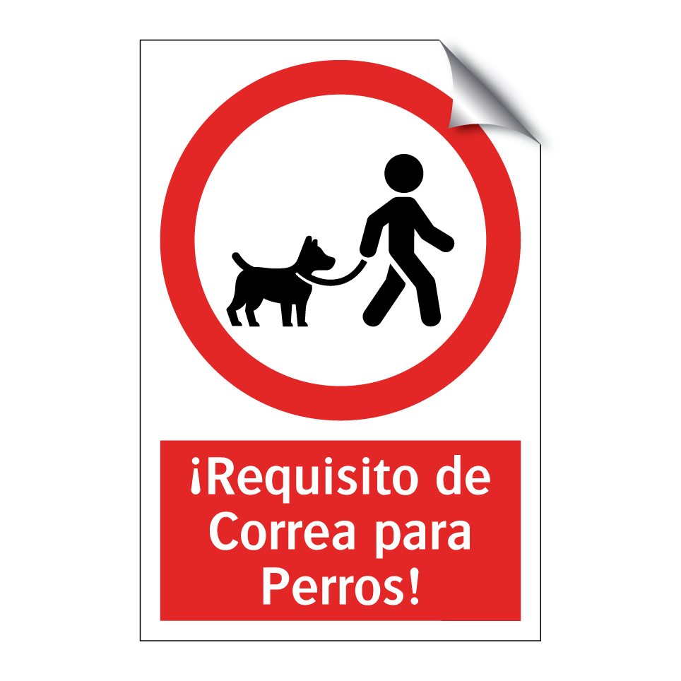 ¡Requisito de Correa para Perros!
