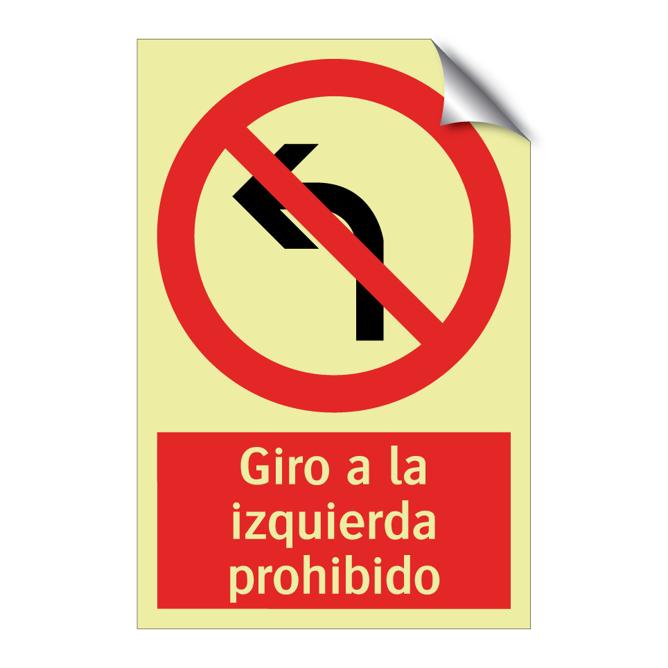 Giro a la izquierda prohibido