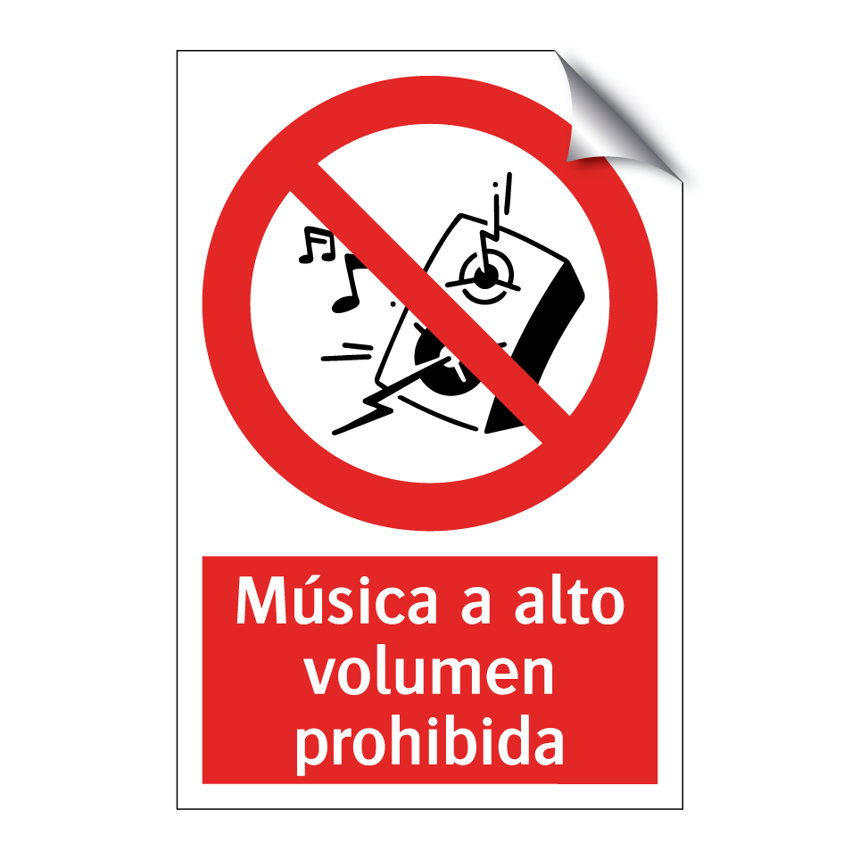 Música a alto volumen prohibida