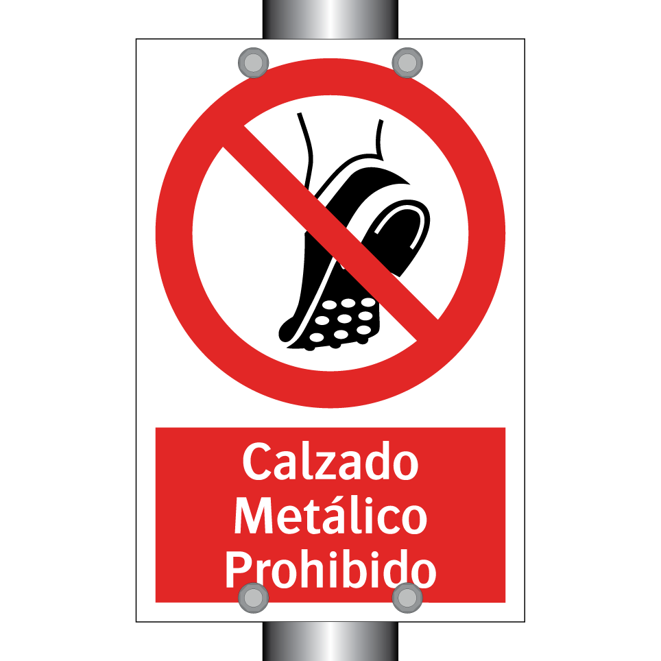 Calzado Metálico Prohibido