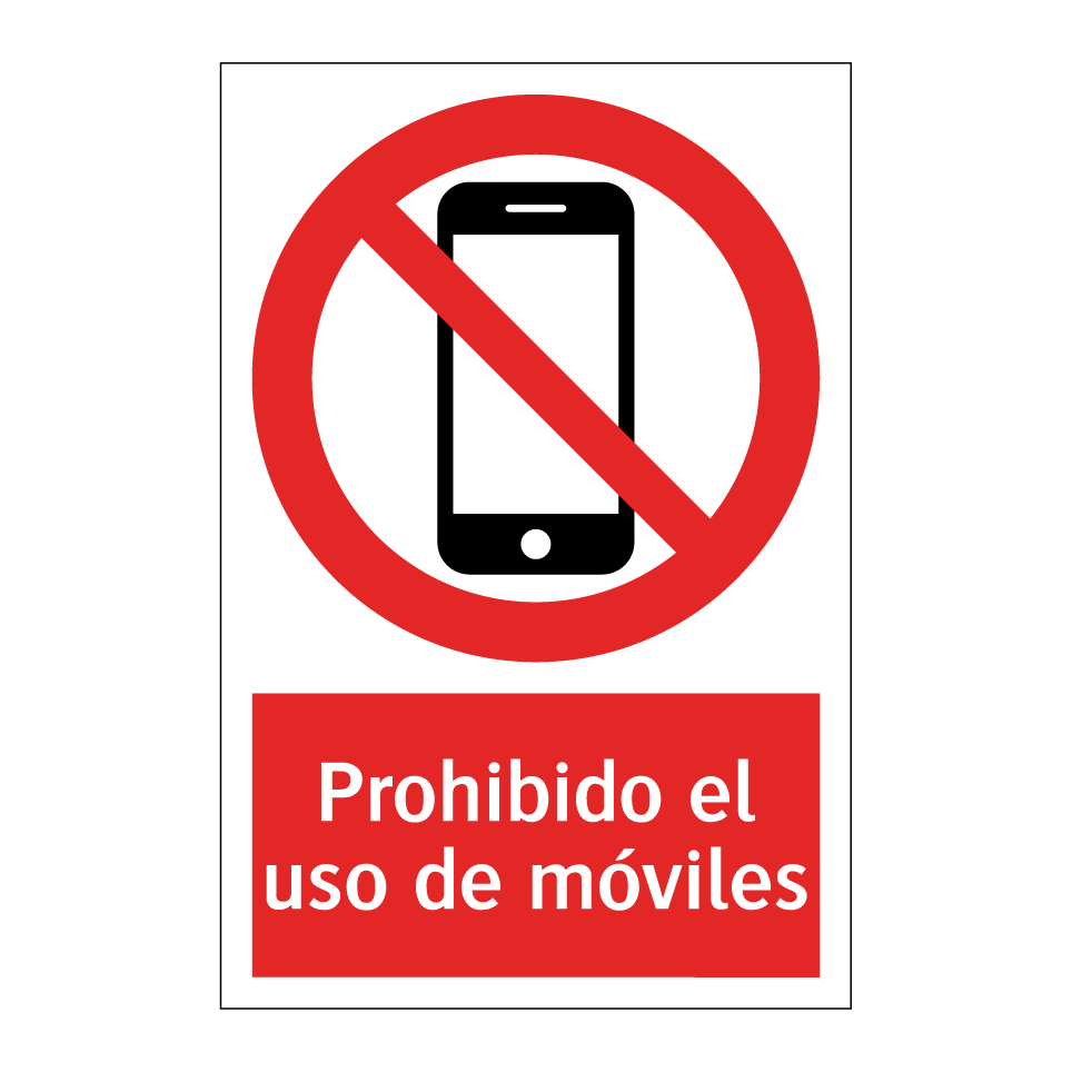 Prohibido el uso de móviles
