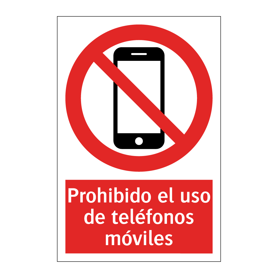 Prohibido el uso de teléfonos móviles