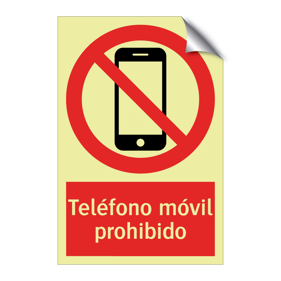 Teléfono móvil prohibido