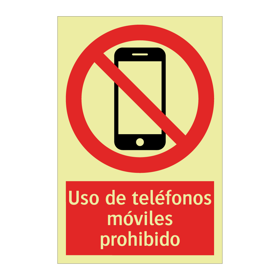 Uso de teléfonos móviles prohibido