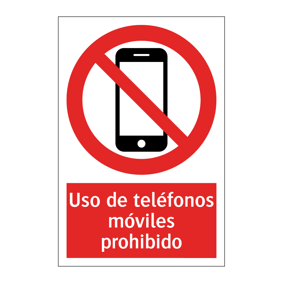 Uso de teléfonos móviles prohibido