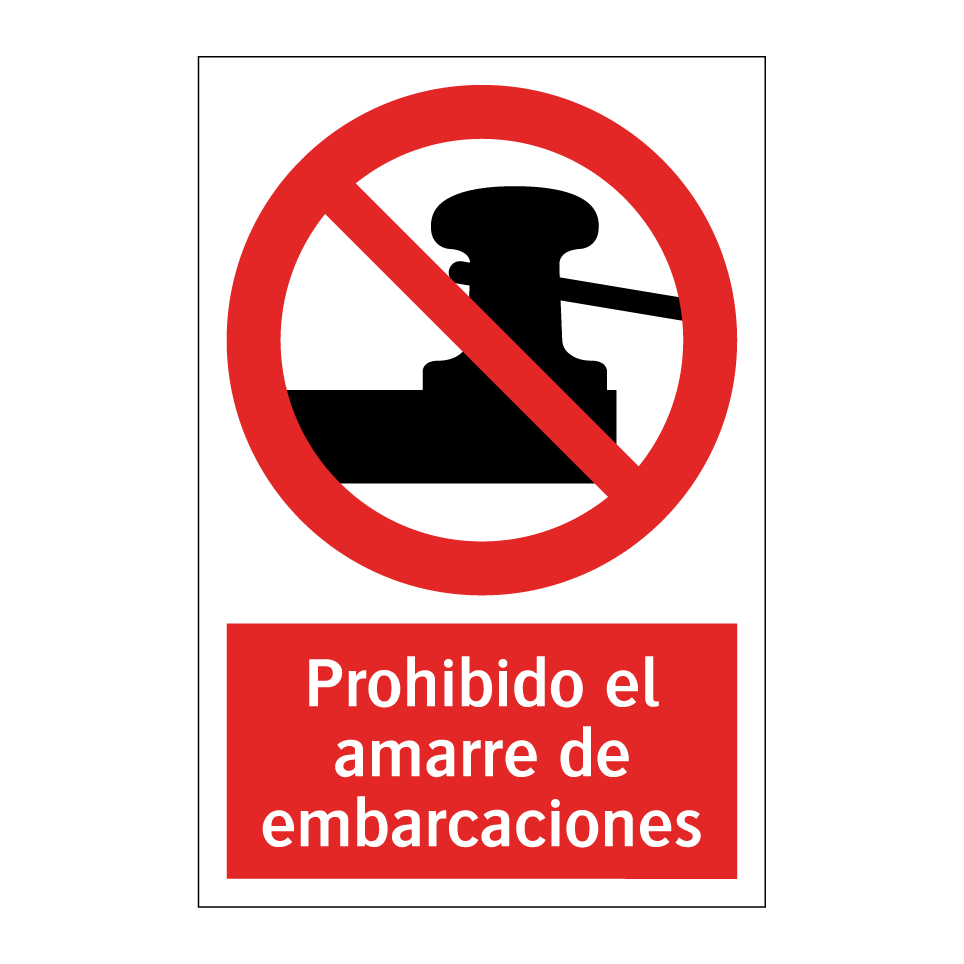 Prohibido el amarre de embarcaciones
