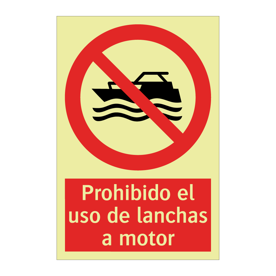Prohibido el uso de lanchas a motor