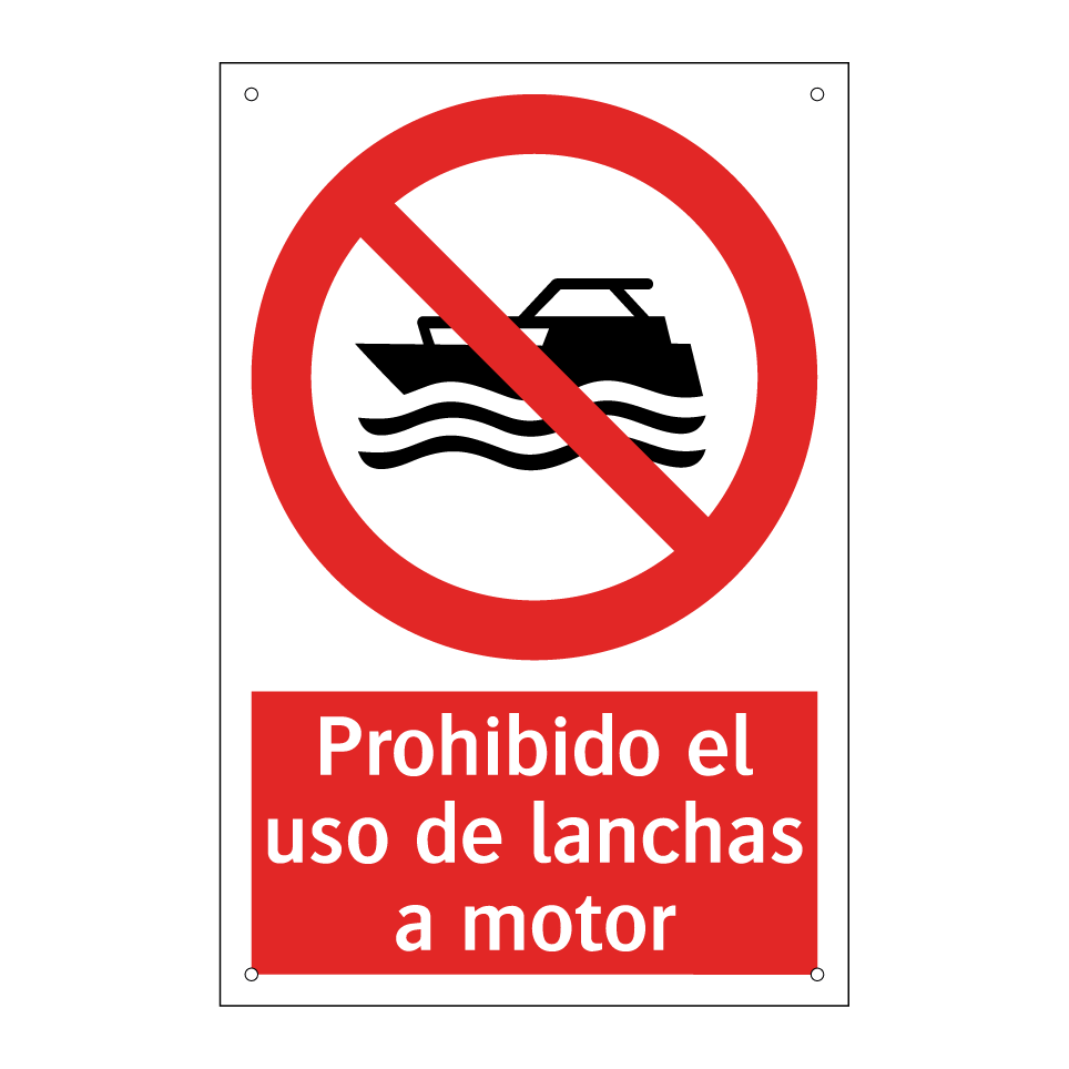 Prohibido el uso de lanchas a motor
