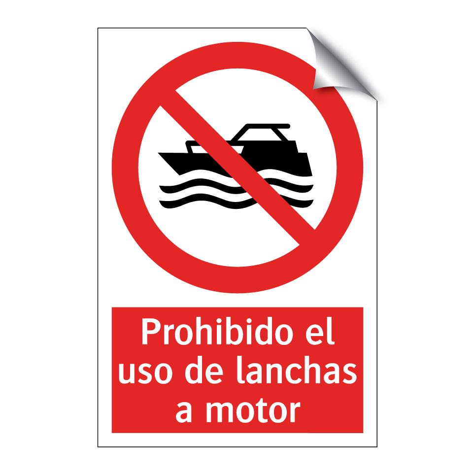 Prohibido el uso de lanchas a motor