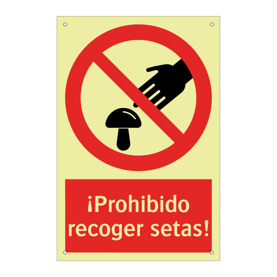 ¡Prohibido recoger setas!