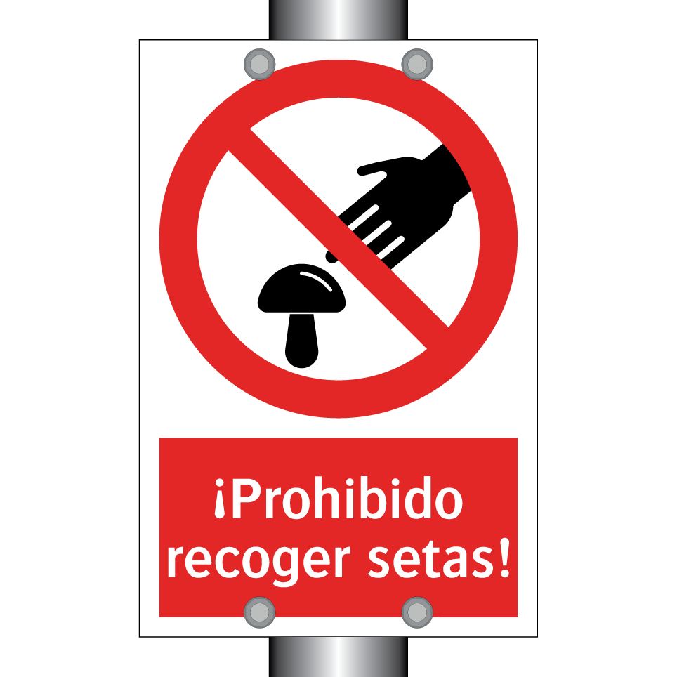 ¡Prohibido recoger setas!