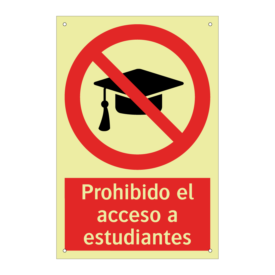 Prohibido el acceso a estudiantes
