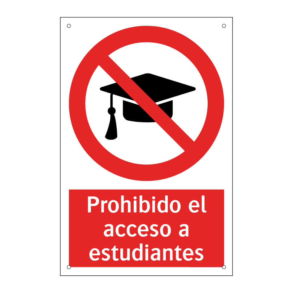 Prohibido el acceso a estudiantes