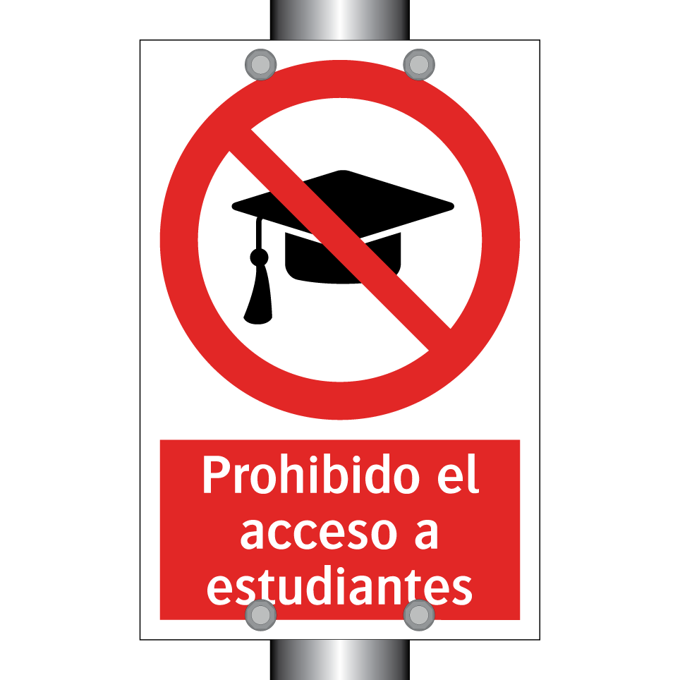 Prohibido el acceso a estudiantes