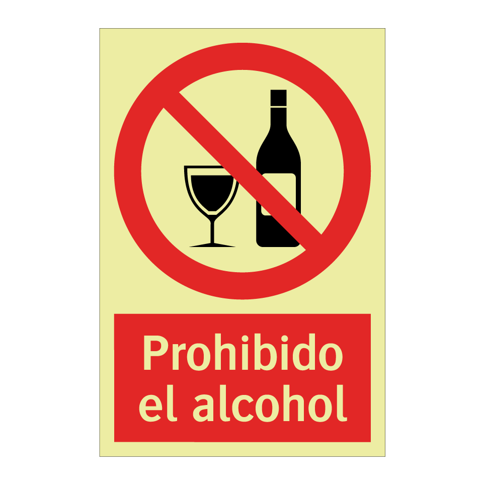 Prohibido el alcohol