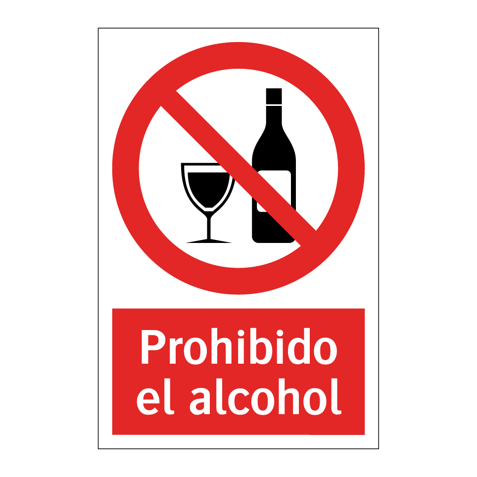 Prohibido el alcohol