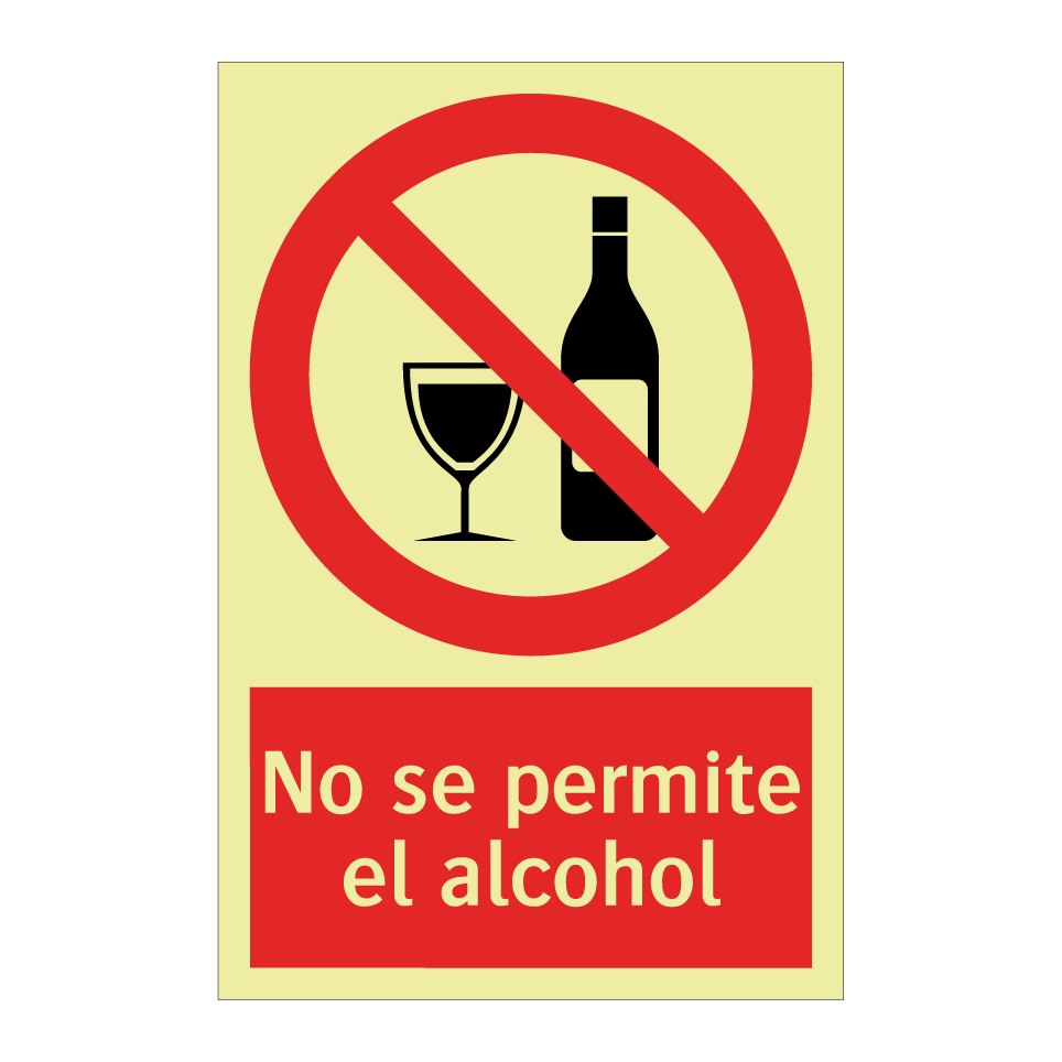 No se permite el alcohol
