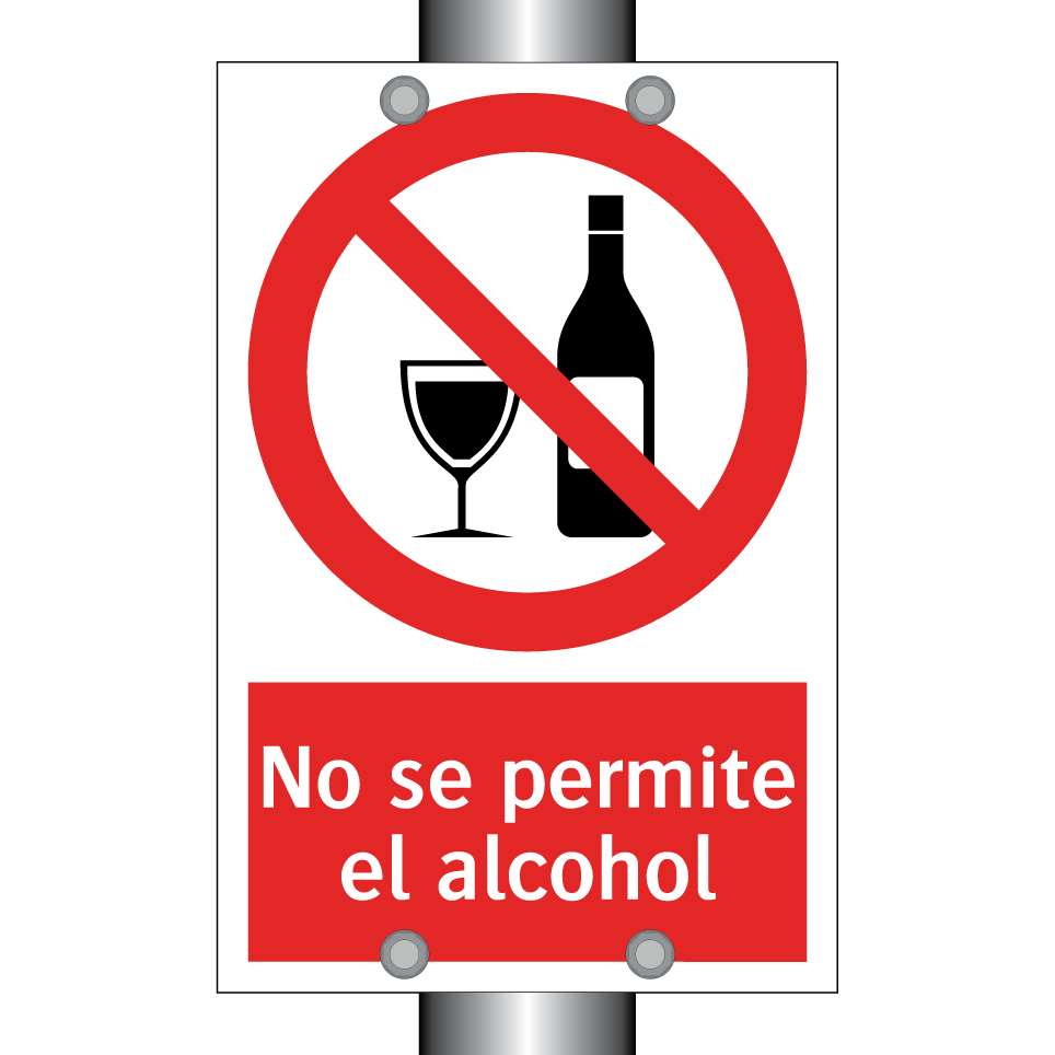 No se permite el alcohol