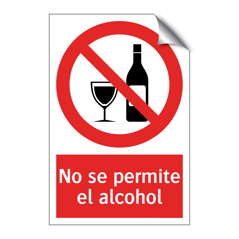 No se permite el alcohol
