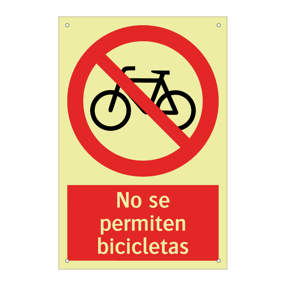 No se permiten bicicletas