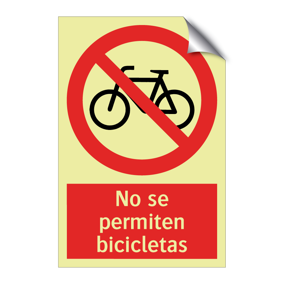 No se permiten bicicletas