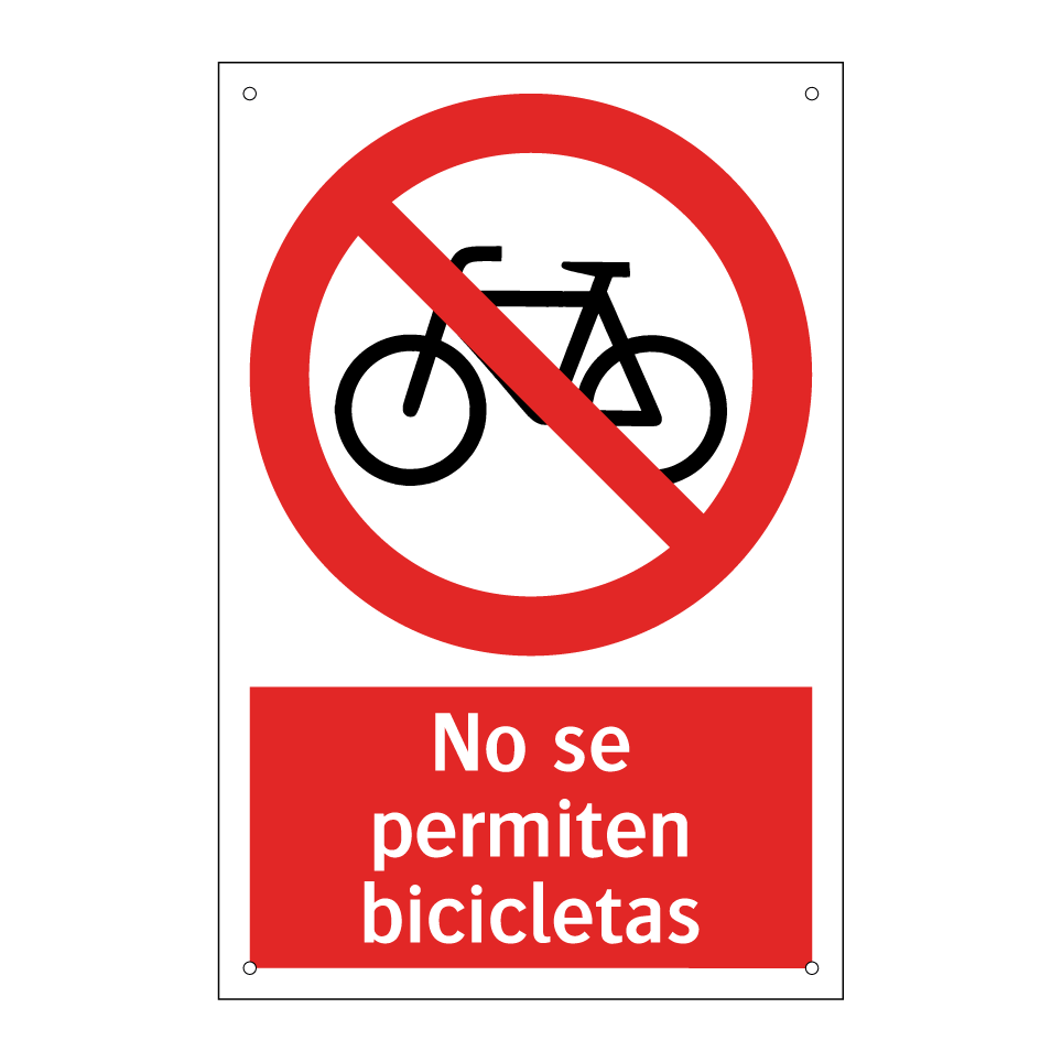 No se permiten bicicletas