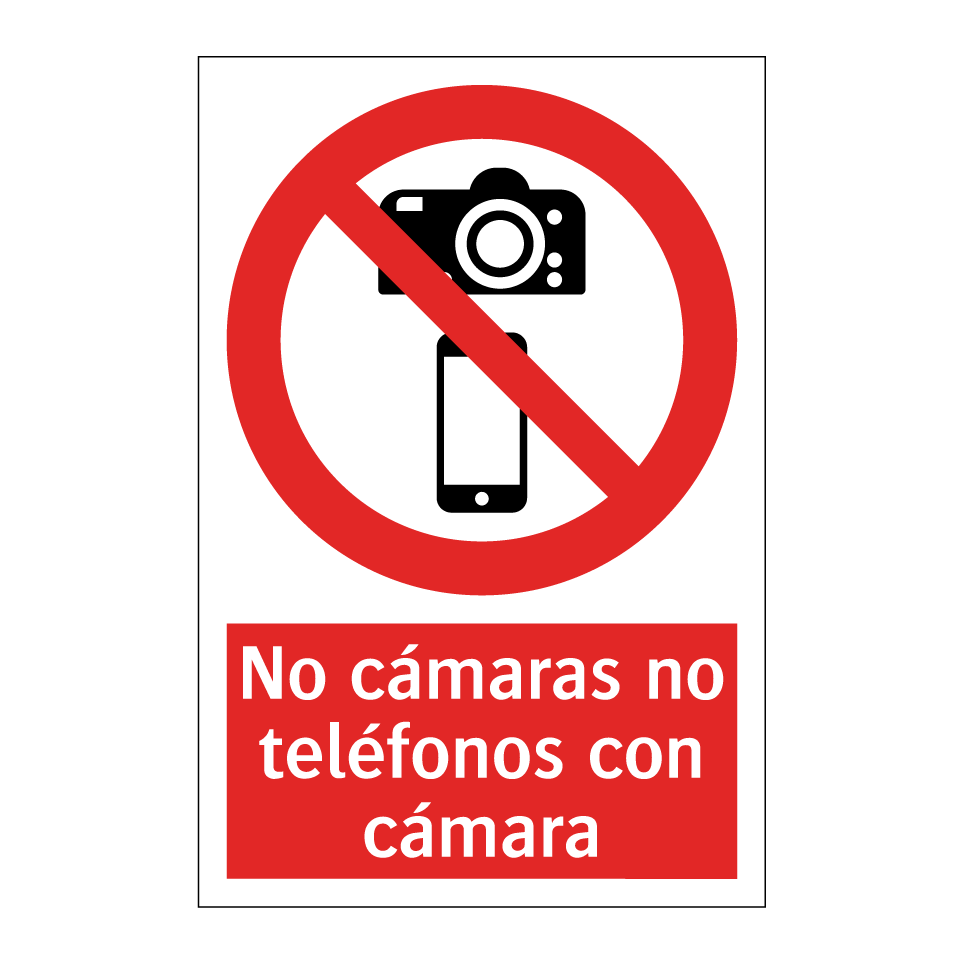 No cámaras no teléfonos con cámara