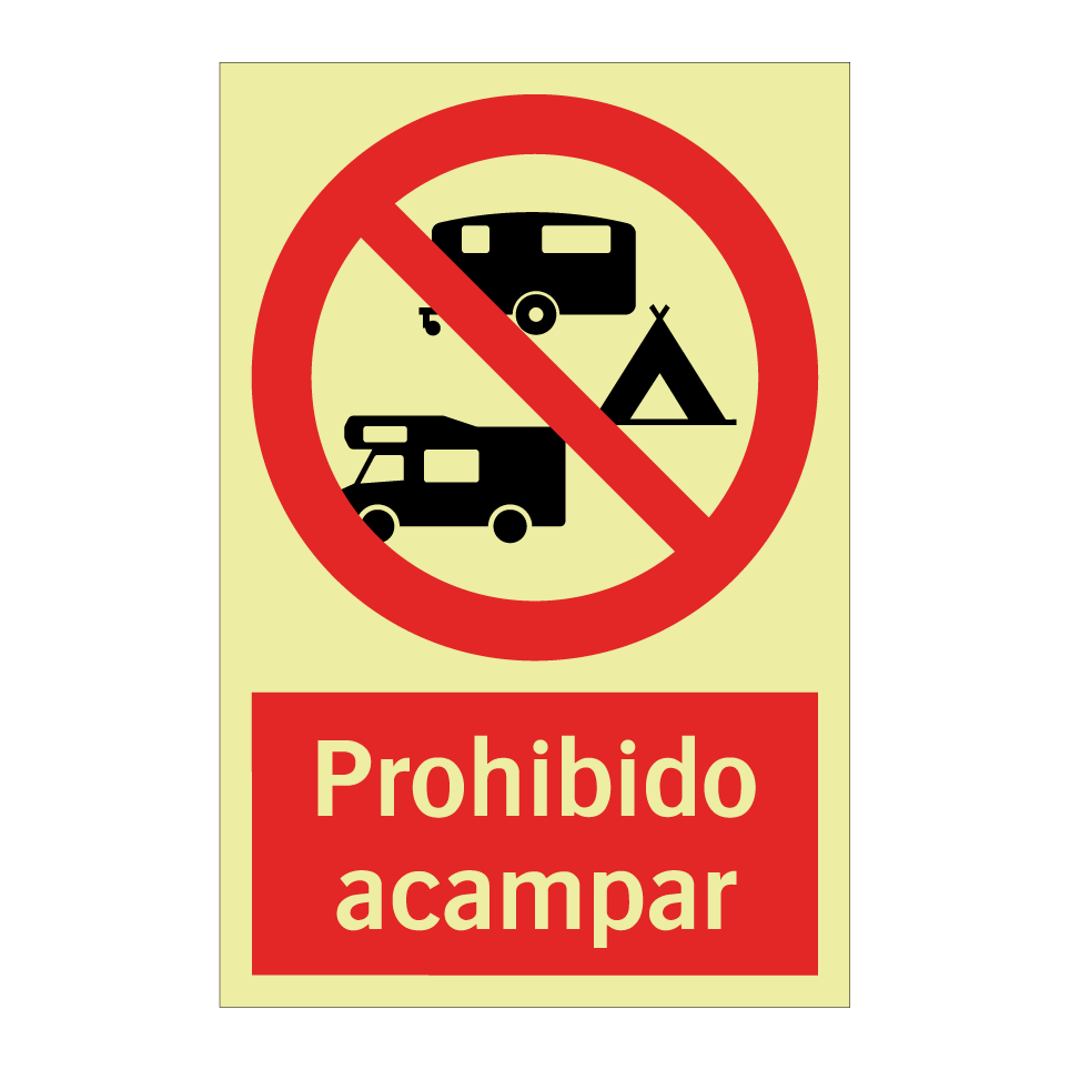 Prohibido acampar