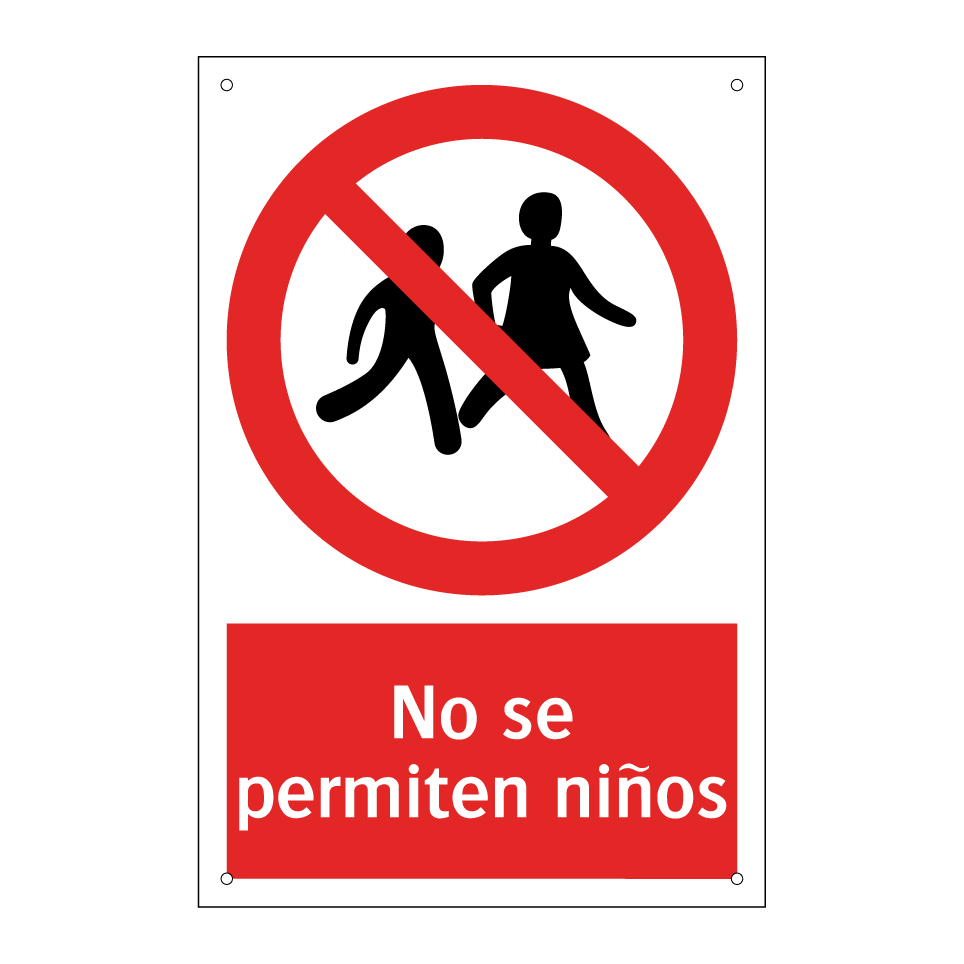 No se permiten niños