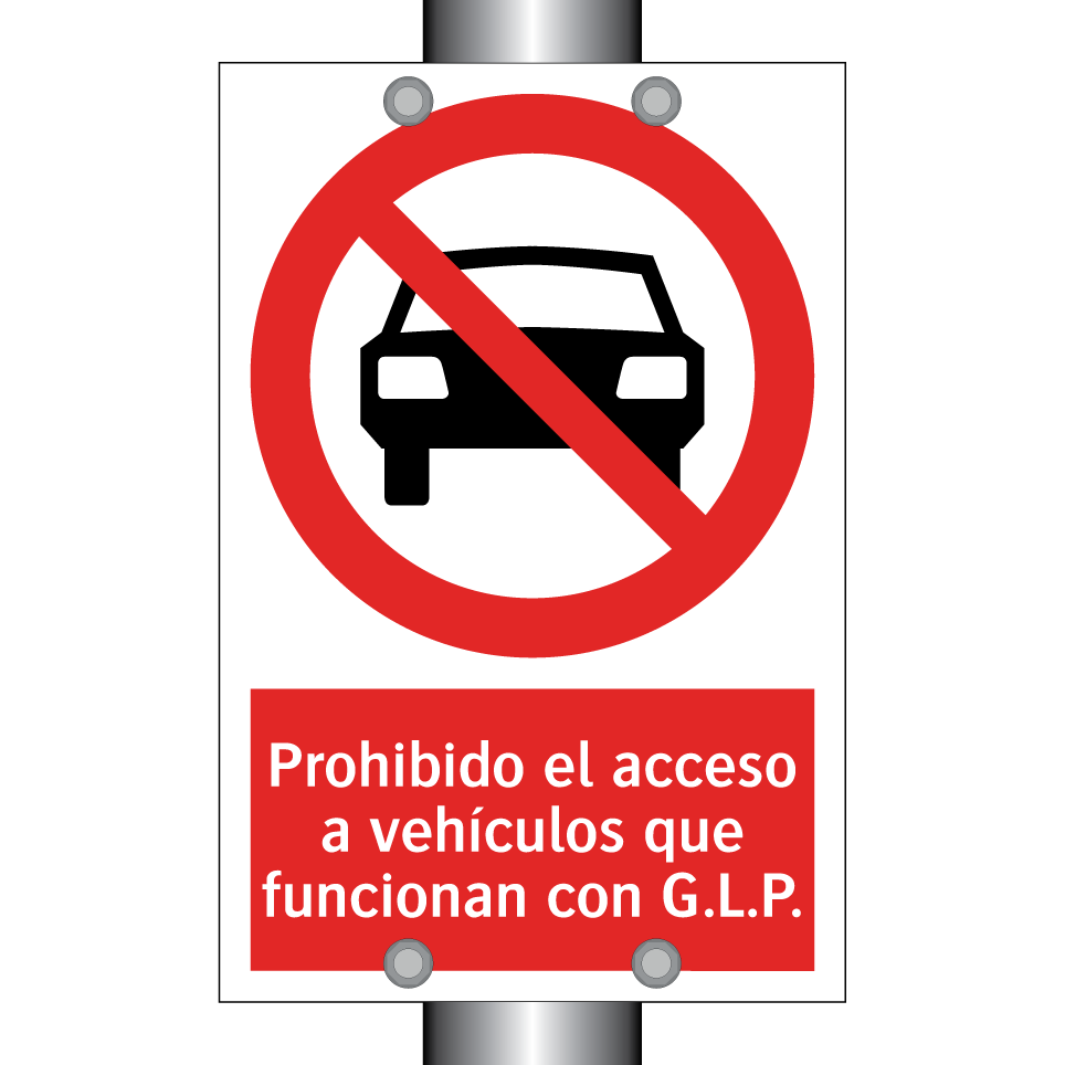 Prohibido el acceso a vehículos que funcionan con G.L.P.