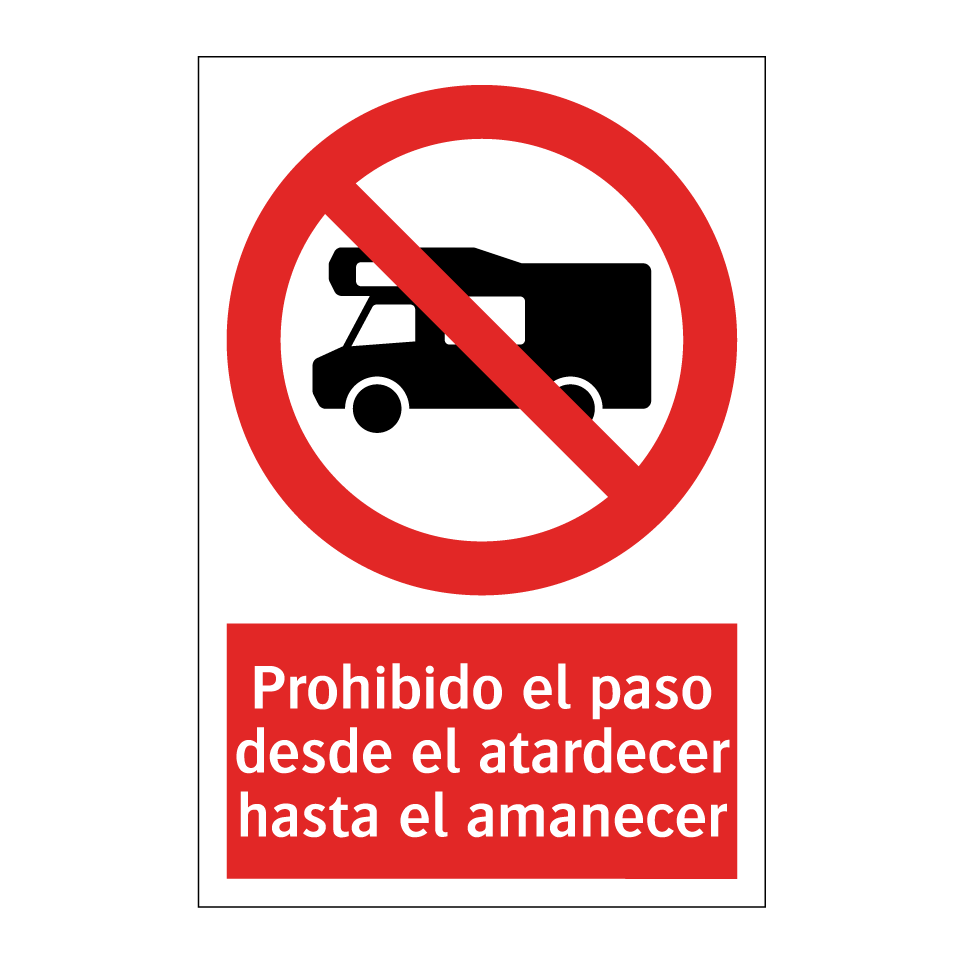 Prohibido el paso desde el atardecer hasta el amanecer