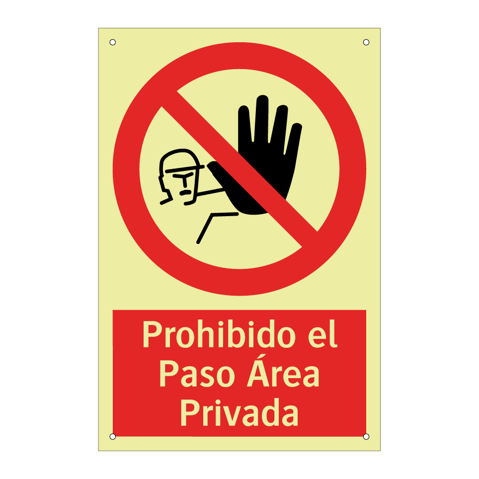 Prohibido el Paso Área Privada