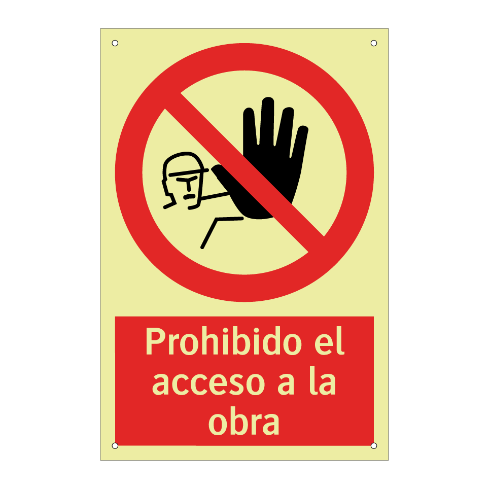 Prohibido el acceso a la obra