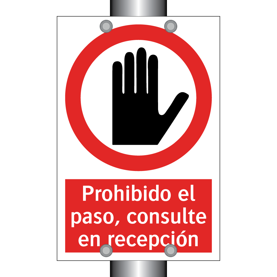 Prohibido el paso, consulte en recepción